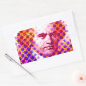 Pop Beethoven Rechteckiger Aufkleber (Umschlag)
