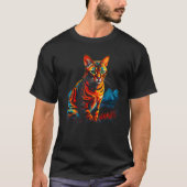 Pop Bengal Cat T-Shirt (Vorderseite)