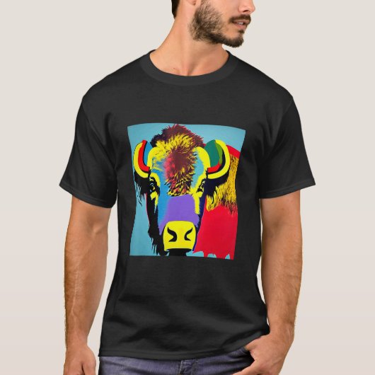 Pop Bison Fun Niedlich Trendsetter für Damen und H T-Shirt (Vorderseite)
