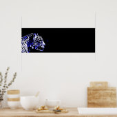 Pop Black & Blue Jaguar Poster (Küche)