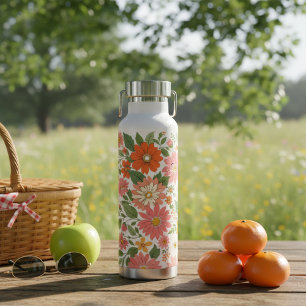 Pop Bloom Muster Trinkflasche