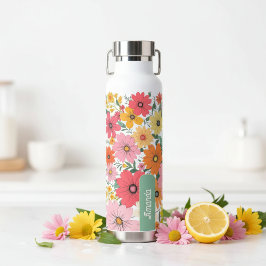 Pop Bloom Pattern Trinkflasche
