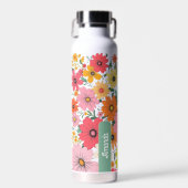 Pop Bloom Pattern Trinkflasche (Vorne)