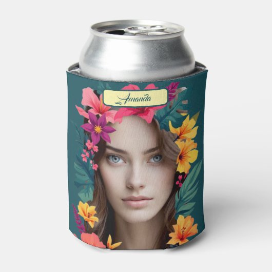 Pop Bloom Pattern two face Dosenkühler (Kanne Vorderseite)