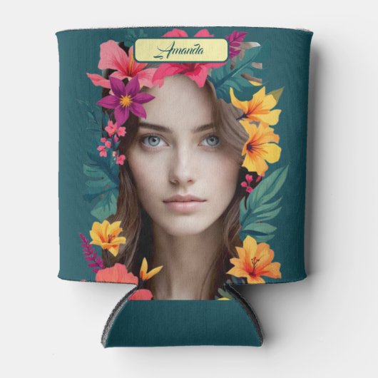 Pop Bloom Pattern two face Dosenkühler (Vorderseite)