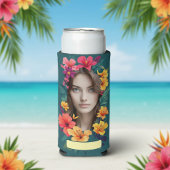 Pop Bloom Pattern two face Selters Dosenkühler