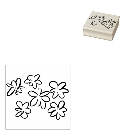 POP Blume Gummistempel (Stempel)