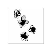 Pop-Blume Gummistempel (Prägung)