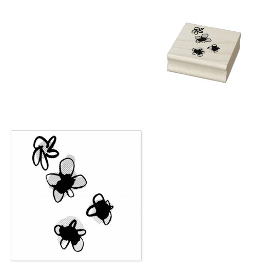 Pop-Blume Gummistempel (Stempel)