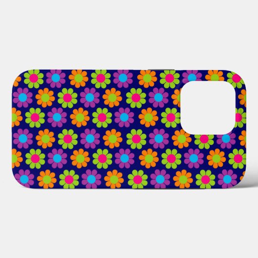 Pop Blume Power Case-Mate iPhone Hülle (Rückseite (Horizontal))
