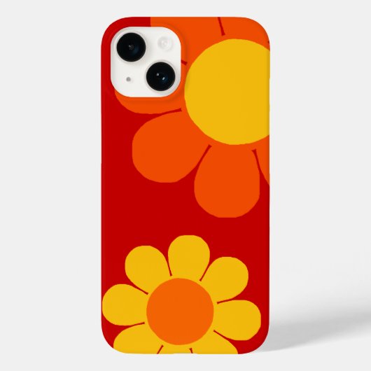 Pop Blume Power Case-Mate iPhone Hülle (Rückseite)