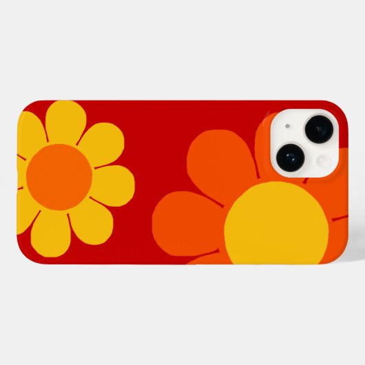 Pop Blume Power Case-Mate iPhone Hülle (Rückseite (Horizontal))