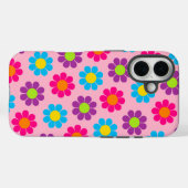 Pop Blume Power Case-Mate iPhone Hülle (Rückseite (Horizontal))