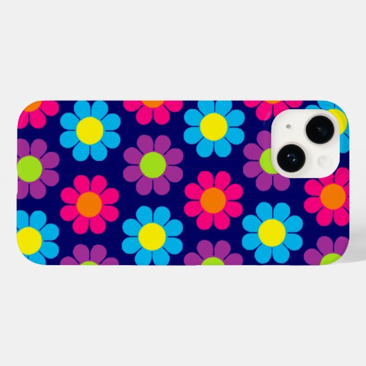 Pop Blume Power Case-Mate iPhone Hülle (Rückseite (Horizontal))