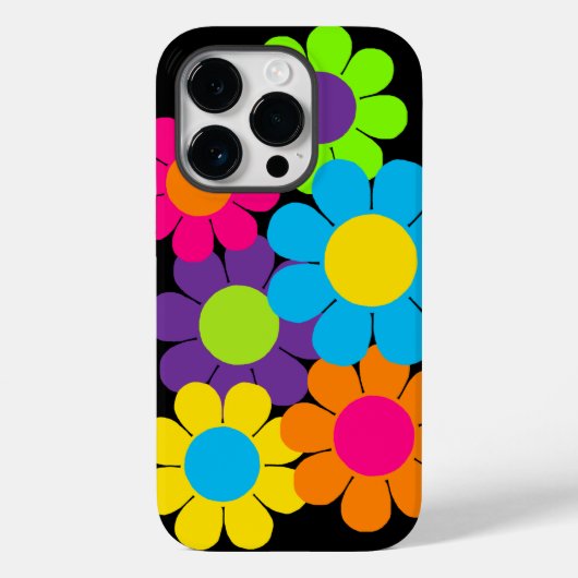 Pop Blume Power Case-Mate iPhone Hülle (Rückseite)