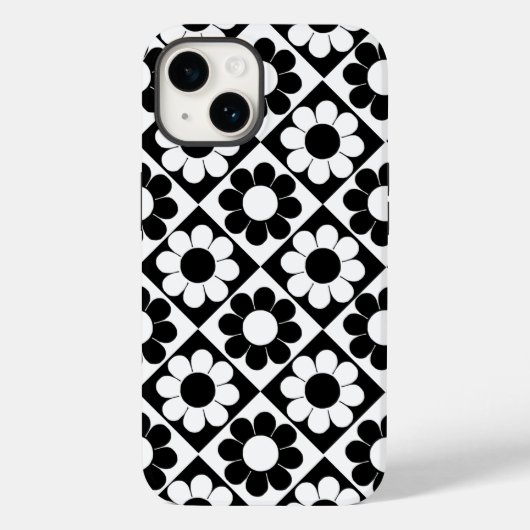 Pop Blume Power Quadrate Case-Mate iPhone Hülle (Rückseite)