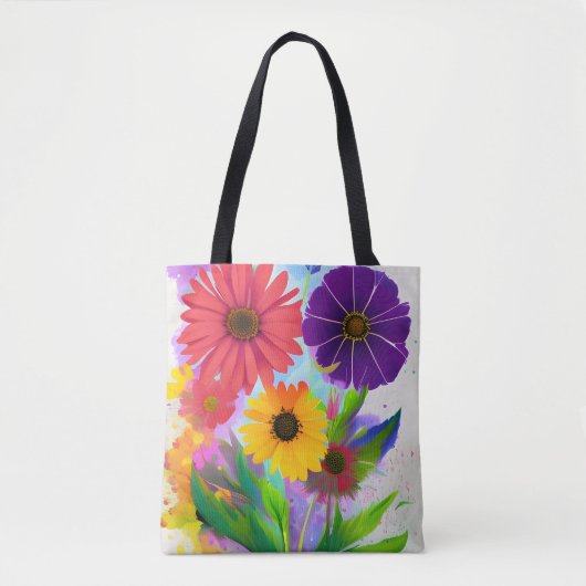 Pop Blume Tasche (Vorderseite)