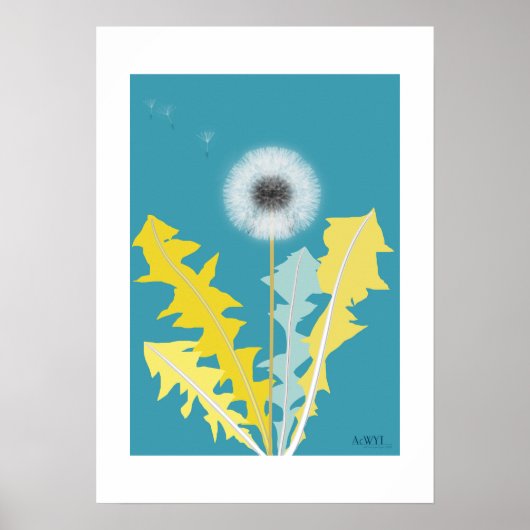 POP Botanical Art - Dandelion Poster (Vorne)