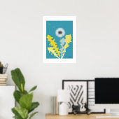 POP Botanical Art - Dandelion Poster (Heimbüro)