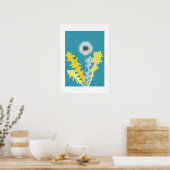 POP Botanical Art - Dandelion Poster (Küche)