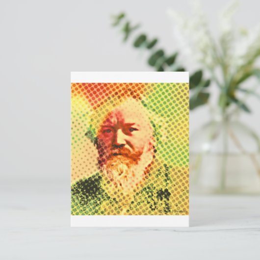 Pop Brahms Postkarte (Stehend Vorderseite)