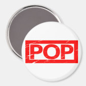 Pop Briefmarke Magnet (Vorderseite/Rückseite)