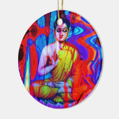 Pop Buddha Keramikornament (Links)
