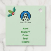 Pop-by-Wrap für den Dezember individuell anpassbar Geschenkanhänger (Rückseite)