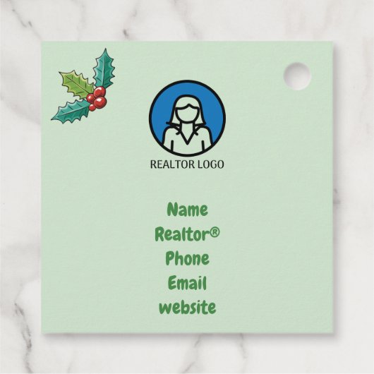 Pop-by-Wrap für den Dezember individuell anpassbar Geschenkanhänger (Rückseite)