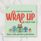 Pop-by-Wrap für den Dezember individuell anpassbar Geschenkanhänger (Vorderseite)