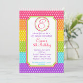 Pop Candy Geburtstag Einladungen (Stehend Vorderseite)