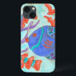 Pop Case-Mate iPhone Hülle<br><div class="desc">Dieses Gemälde von Nancy Slocum erfasst das wunderschöne Wasserleben unter Wasser. Es stellt Farbfische dar, die im blauen Ozean schwimmen. Dieses Bild wird jedem Wohnzimmer oder Kinderzimmer Farbe verleihen.</div>