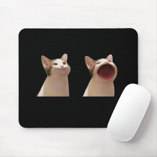 Pop Cat Meme Mouse Pad Mousepad (Mit Mouse)