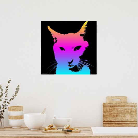 Pop Cat Poster (Küche)