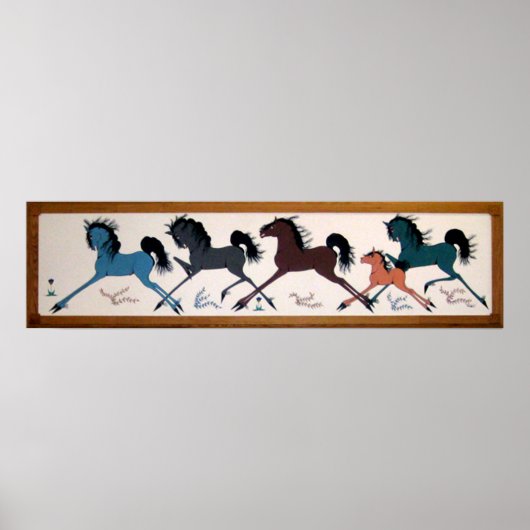 Pop Chalee Horse Mural Poster (Vorne)