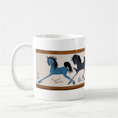 Pop Chalee Pferdewandgemälde Kaffeetasse (Links)