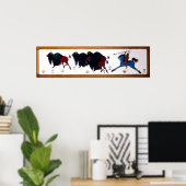 Pop Charlee Buffalo Jagdmural Poster (Heimbüro)