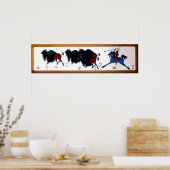 Pop Charlee Buffalo Jagdmural Poster (Küche)