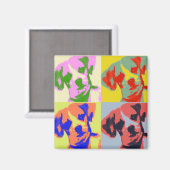 Pop Chi-Würstchen Art Magnet (Vorderseite/Rückseite)
