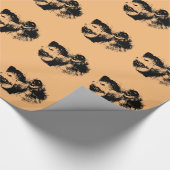 Pop Chimpanze Art Geschenkpapier (Ecke)