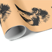 Pop Chimpanze Art Geschenkpapier (Rolleneckpunkt)