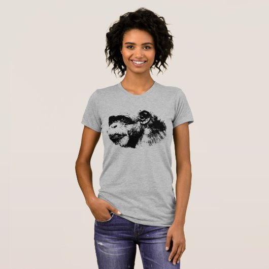 Pop Chimpanze Art T-Shirt (Vorne ganz)