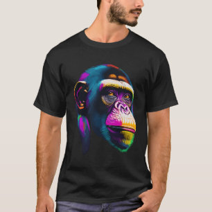 Pop Chimpanzee Chimp Tier Affe Ape Affe T-Shirt