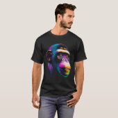 Pop Chimpanzee Chimp Tier Affe Ape Affe T-Shirt (Vorne ganz)