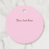 Pop Clink Fizz Custom Wine Glass Heart Ballon Geschenkanhänger (Rückseite)