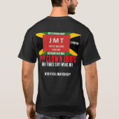 POP CLOWN IDIOT Basic Dunkel T - Shirt (Rückseite)