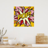 POP Comic Pop Kunst, Dichtung und Musik Cool Retro Poster (Küche)