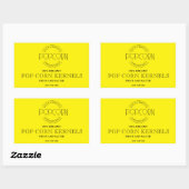 Pop Con Kernels Editable Label Sticker (Blatt)