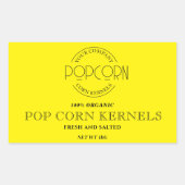 Pop Con Kernels Editable Label Sticker (Vorderseite)