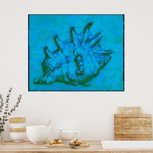 Pop Conch Poster (Küche)